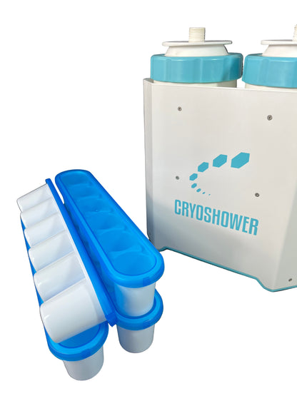 CryoShower® Ice Trays (Set of 4) – Oversized Cubes for Colder, Longer Showers